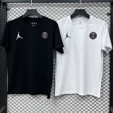 26/27 PSG AJ White Pure Cotton Men's T-shirt#T299