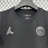 26/27 PSG AJ Black Pure Cotton Men's T-shirt#T304