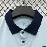 26/27 PSG Sky Blue Leisure quick drying Men's Polo-shirt Top#PL7703
