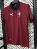 26/27 Portugal Red Leisure quick drying Men's Polo-shirt Top#PL7702