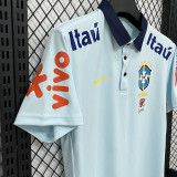 26/27 Brazil Sky Blue Leisure quick drying Men's Polo-shirt Top#PL7701
