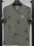 26/27 Olive Green On Leisure quick drying Men's T-shirt Top#A332