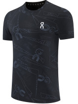 26/27 Black On Leisure quick drying Men's T-shirt Top#A332