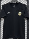26/27 Argentina Black Pure Cotton Men's T-shirt#T301