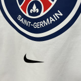 26/27 PSG Ｗhite Pure Cotton Men's T-shirt#T307大标