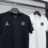 26/27 PSG AJ Black Pure Cotton Men's T-shirt#T299