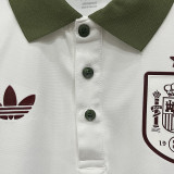 26/27 Spain White Leisure quick drying Men's Polo-shirt Top#PL7704