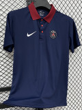 26/27 PSG Royal Blue Leisure quick drying Men's Polo-shirt Top#PL7703