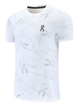 26/27 White On Leisure quick drying Men's T-shirt Top#A332
