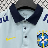 26/27 Brazil Sky Blue Leisure quick drying Men's Polo-shirt Top#PL7701