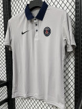 26/27 PSG Grey Leisure quick drying Men's Polo-shirt Top#PL7703