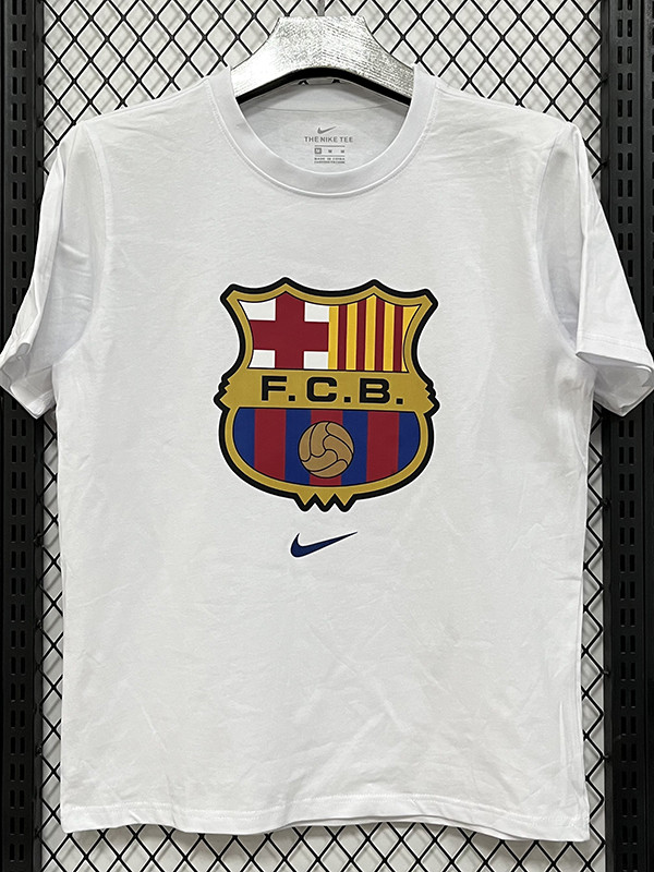 26/27 BAR White Pure Cotton Men's T-shirt#T312(大标)