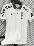 26/27 Brazil Beige White Leisure quick drying Men's Polo-shirt Top#PL7701