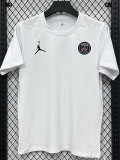 26/27 PSG AJ White Pure Cotton Men's T-shirt#T299