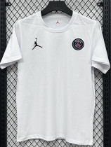 26/27 PSG AJ White Pure Cotton Men's T-shirt#T299
