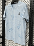 26/27 Sky Blue On Leisure quick drying Men's T-shirt Top#A332
