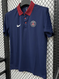 26/27 PSG Royal Blue Leisure quick drying Men's Polo-shirt Top#PL7703