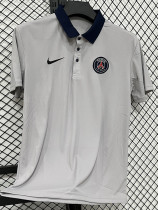 26/27 PSG Grey Leisure quick drying Men's Polo-shirt Top#PL7703