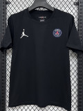26/27 PSG AJ Black Pure Cotton Men's T-shirt#T299