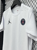26/27 PSG AJ White Pure Cotton Men's T-shirt#T299