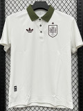 26/27 Spain White Leisure quick drying Men's Polo-shirt Top#PL7704