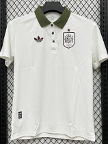 26/27 Spain White Leisure quick drying Men's Polo-shirt Top#PL7704