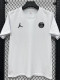 26/27 PSG AJ Ｗhite Pure Cotton Men's T-shirt#T304