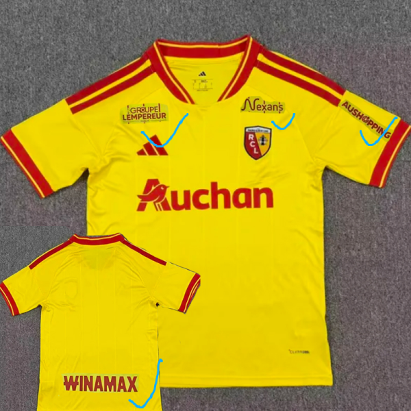 26/27 RC Lens Home Fans Soccer Jersey(Print all sponsors全广告)