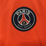26/27 PSG Orange Leisure quick drying Men's Polo-shirt Top#PL6618