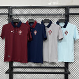 26/27 Portugal Royal Blue Leisure quick drying Men's Polo-shirt Top#PL7702