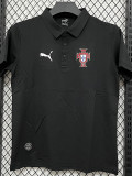26/27 Portugal Black Leisure quick drying Men's Polo-shirt Top#PL6617