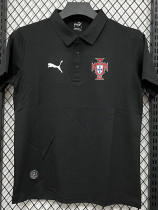 26/27 Portugal Black Leisure quick drying Men's Polo-shirt Top#PL6617