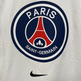 26/27 PSG Ｗhite Pure Cotton Men's T-shirt#T307大标