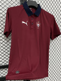 26/27 Portugal Red Leisure quick drying Men's Polo-shirt Top#PL7702