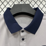 26/27 PSG Grey Leisure quick drying Men's Polo-shirt Top#PL7703