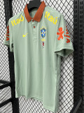 26/27 Brazil Light Green Leisure quick drying Men's Polo-shirt Top#PL7701