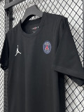 26/27 PSG AJ Black Pure Cotton Men's T-shirt#T299