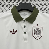 26/27 Spain White Leisure quick drying Men's Polo-shirt Top#PL7704