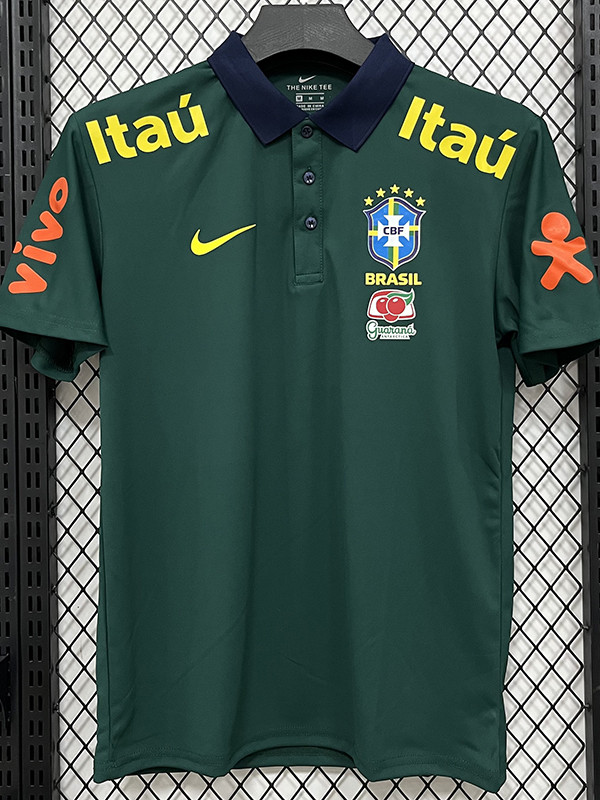 26/27 Brazil Green Leisure quick drying Men's Polo-shirt Top#PL7701