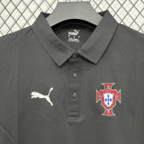 26/27 Portugal Black Leisure quick drying Men's Polo-shirt Top#PL6617