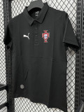 26/27 Portugal Black Leisure quick drying Men's Polo-shirt Top#PL6617