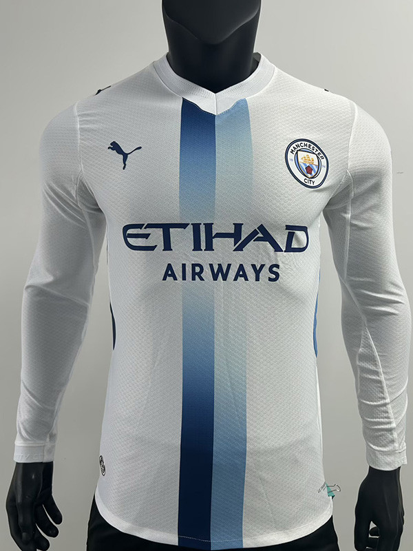 26/27 Man City Away Player Version Long Sleeve Soccer Jersey长袖