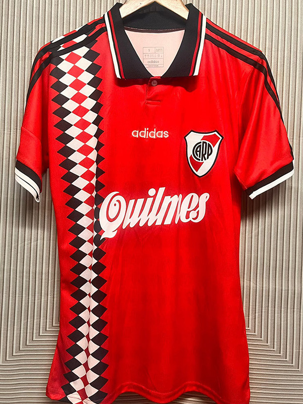 1994 River Plate Red Retro Soccer Jersey