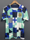 2022 Portugal Pre-Match Blue White Training Shirt