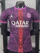 26/27 PSG X Purple Rose Totem Special Edition Player Version Soccer Jersey