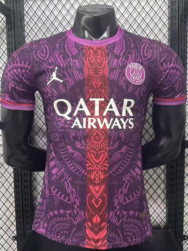 26/27 PSG X Purple Rose Totem Special Edition Player Version Soccer Jersey