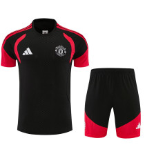 26/27 Man Utd Black Training Shorts Suit