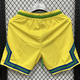 26/27 Brazil Flying Man Casual NBA Edition Yellow shorts