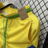 26/27 Brazil Flying Man Casual NBA Edition Yellow shorts