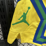 26/27 Brazil Flying Man Casual NBA Edition Yellow shorts